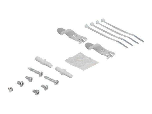 Delock - Leeres Keystone-Patchpanel - geeignet für Wandmontage, DIN schienenmontierbar