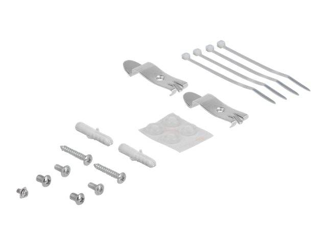 Delock - Leeres Keystone-Patchpanel - geeignet für Wandmontage, DIN schienenmontierbar