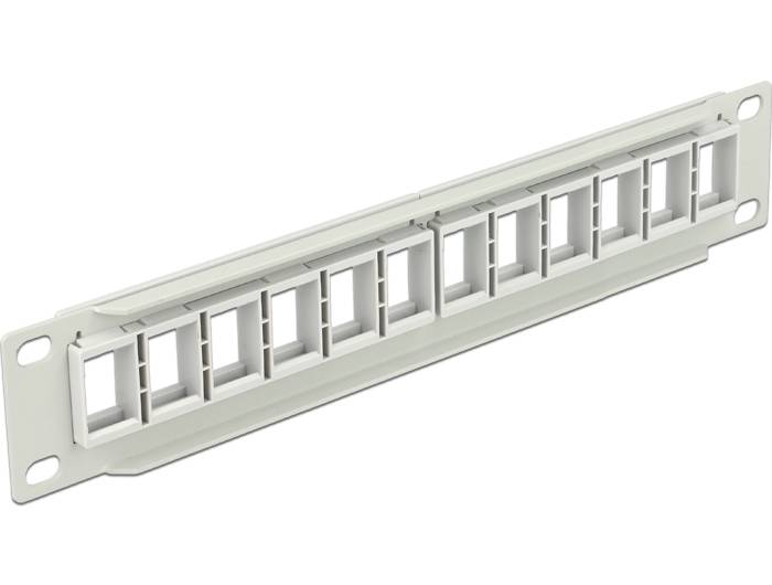 DeLOCK - Patch Panel - Grau - 1U - 25.4 cm (10")