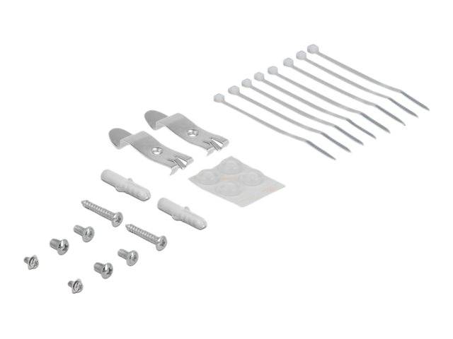 Delock - Leeres Keystone-Patchpanel - geeignet für Wandmontage, DIN schienenmontierbar