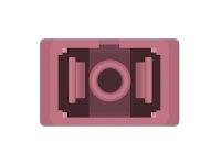 Delock - Patch Panel - Rack montierbar - SC MM X 12 - Grau, violett - 1U - 25.4 cm (10")