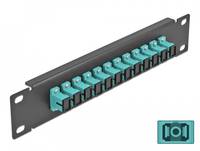 Delock - Patch Panel - SC MM X 12 - Schwarz - 1U - 25.4 cm (10")