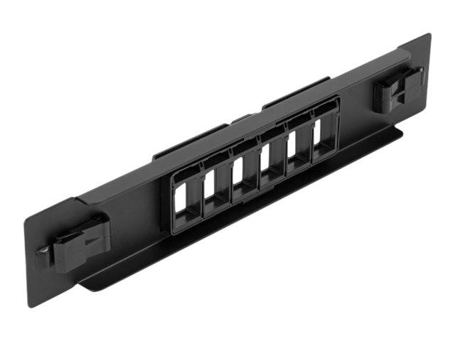 Delock - Leeres Keystone-Patchpanel - Schwarz - 1U - 25.4 cm (10")
