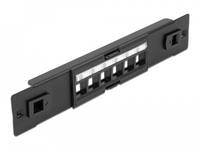 Delock - Leeres Keystone-Patchpanel - Schwarz - 1U - 25.4 cm (10")