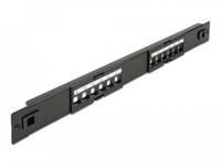 Delock - Patchpanel (Blindblech) - Rack montierbar - Schwarz - 1U - 48.3 cm (19")