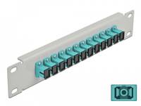 Delock - Patch Panel - SC MM X 12 - Grau - 1U - 25.4 cm (10")
