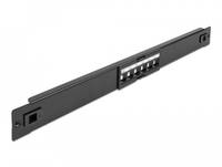 Delock - Patchpanel (Blindblech) - Rack montierbar - Schwarz - 1U - 48.3 cm (19")