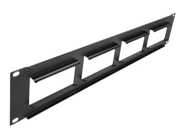 Delock Easy 45 - Patch Panel - Rack montierbar - Schwarz - 2U - 48.3 cm (19")