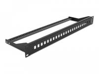 Delock - Patchpanel (Blindblech) - Rack montierbar - Schwarz - 1U - 48.3 cm (19")