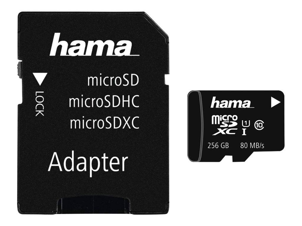 Hama - Flash-Speicherkarte (microSDXC-an-SD-Adapter inbegriffen)