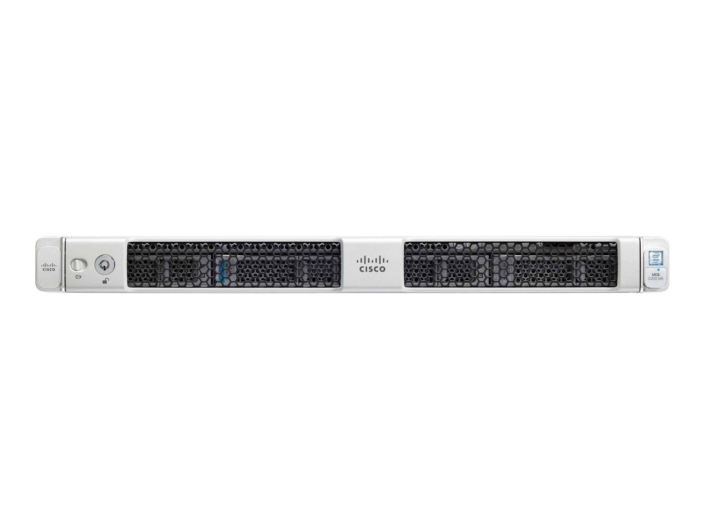 Cisco UCS C220 M5 Server (Large Form Factor Disk Drive Model) - Server - Rack-Montage - 1U - zweiweg - keine CPU - RAM 0 GB - SATA/SAS - Hot-Swap