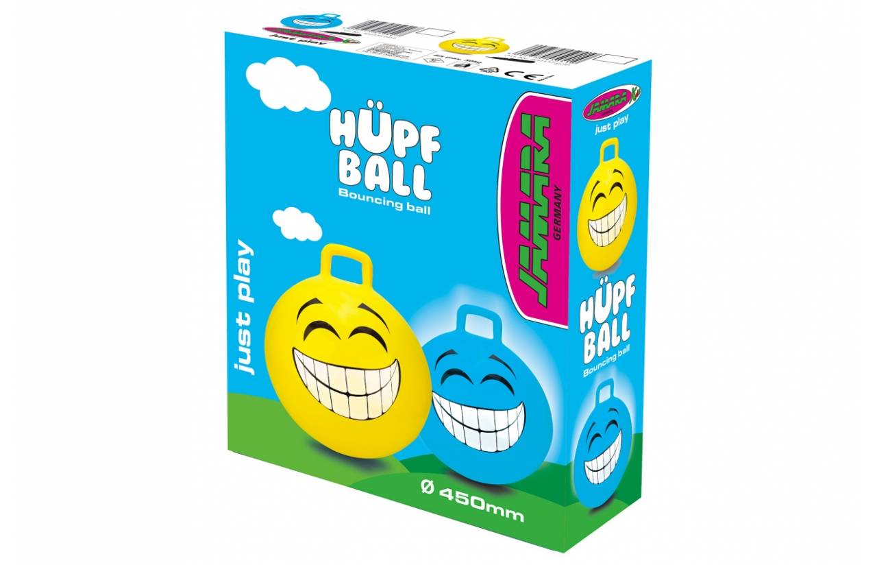 Jamara Hop Ball Smile, Trichterball, Junge/Mädchen, 1 Jahr(e), Blau, 407 g