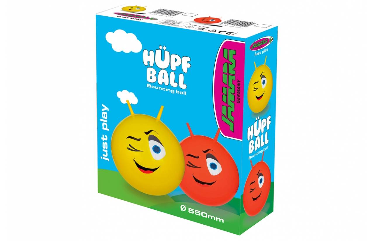 Jamara Hop Ball Eye, Trichterball, Junge/Mädchen, 1 Jahr(e), Rot, 407 g