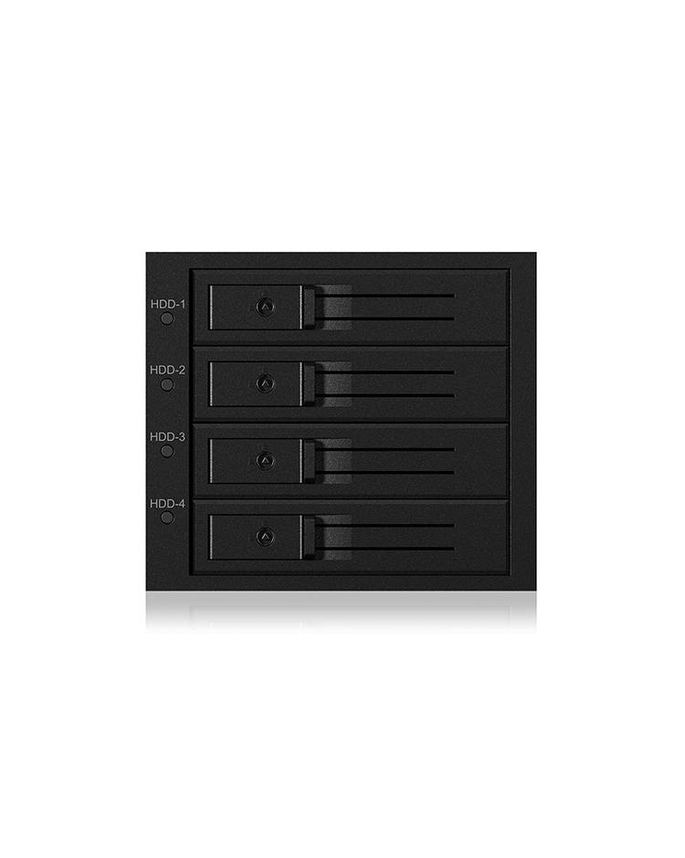 IB-564SAS-12G, Backplane, 4x 3,5" SAS/SATA (I/II/III) HDD in 3x 5,25" Einschübe, Hot Swap