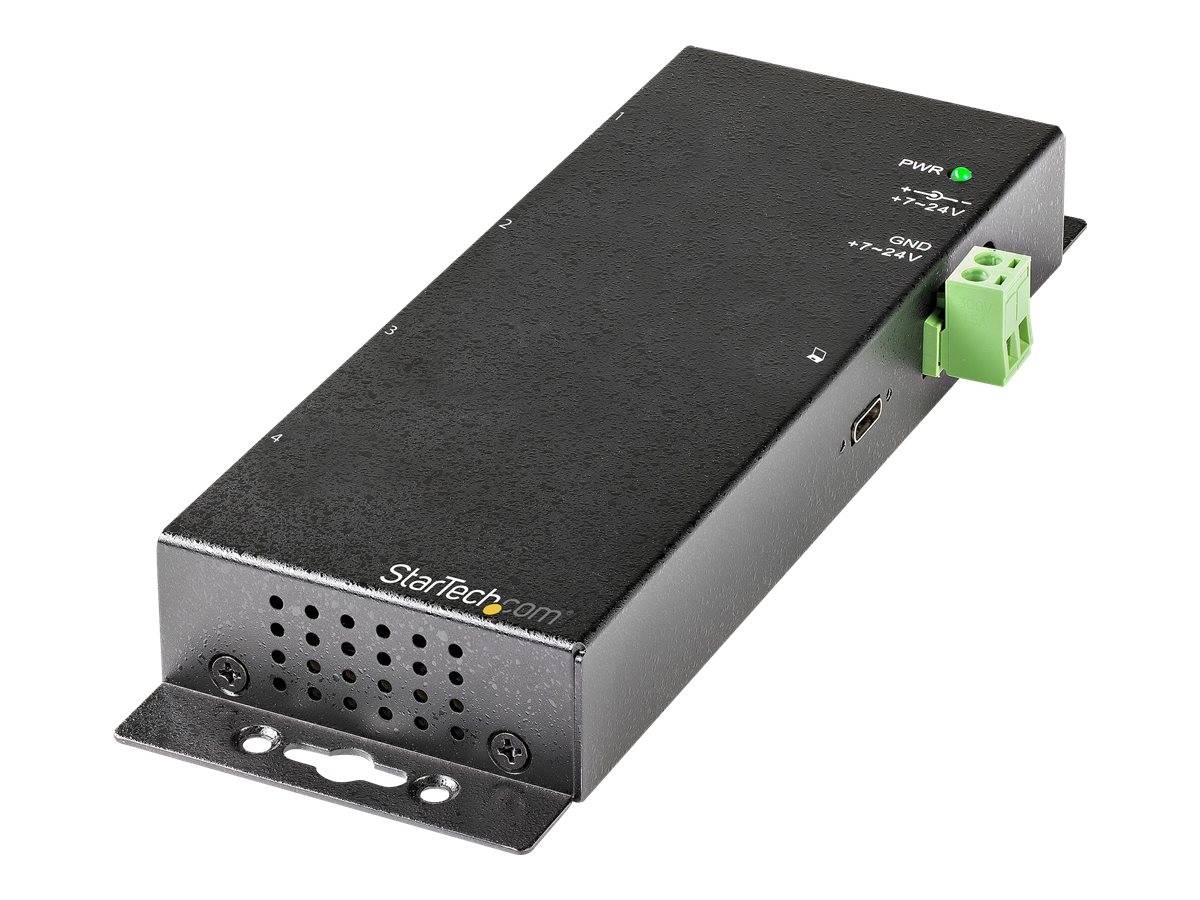 StarTech.com 4 Port USB-C Hub 10 Gbit/s -Metall Industrieller USB-C Hub - 2x USB-C & 2x USB-A - ESD Überspannungsschutz