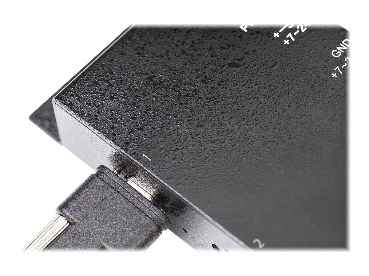 StarTech.com 4 Port USB-C Hub 10 Gbit/s -Metall Industrieller USB-C Hub - 2x USB-C & 2x USB-A - ESD Überspannungsschutz