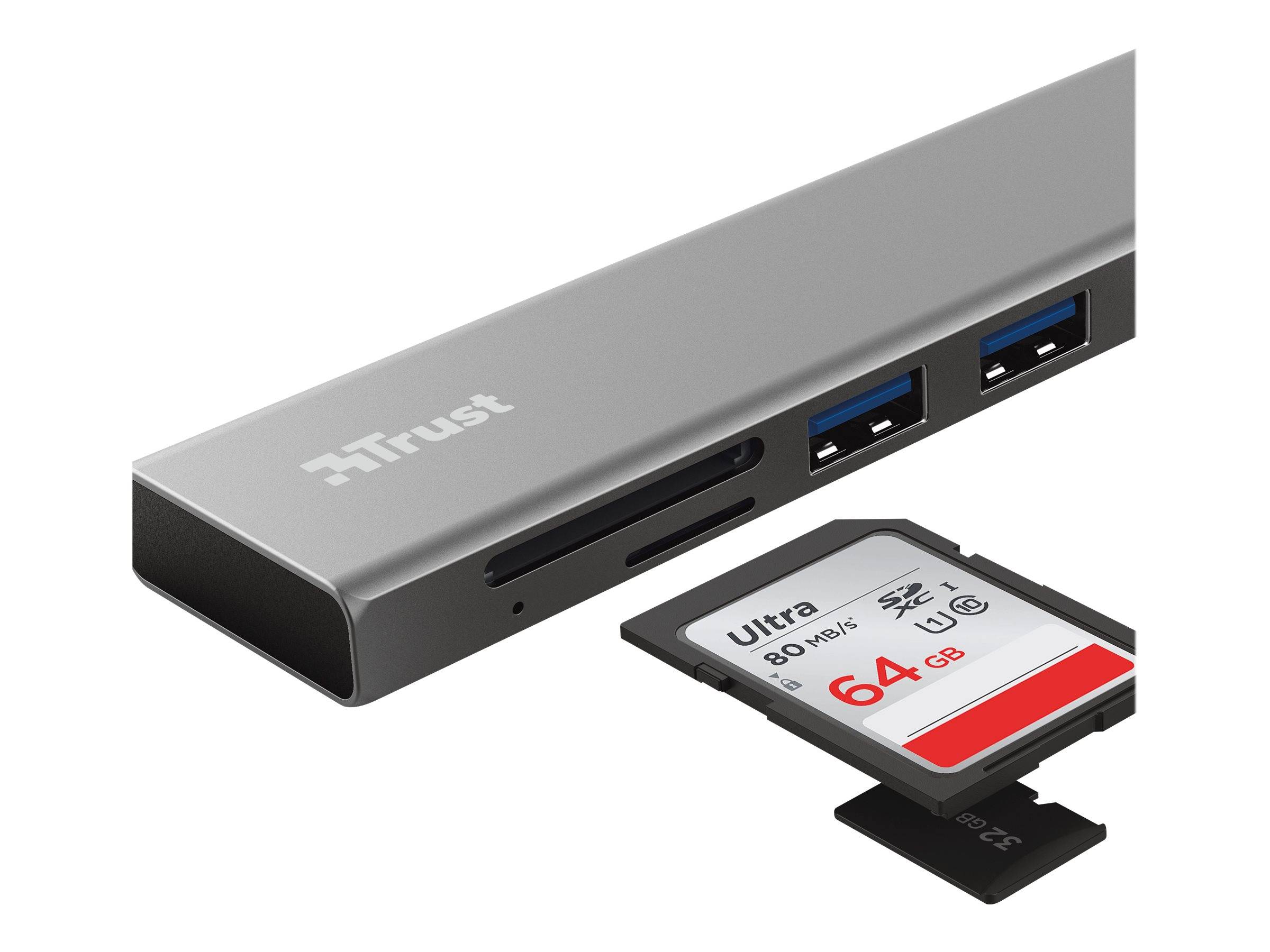 Trust Halyx - Hub - 3 x USB 3.2 Gen 1 - Desktop