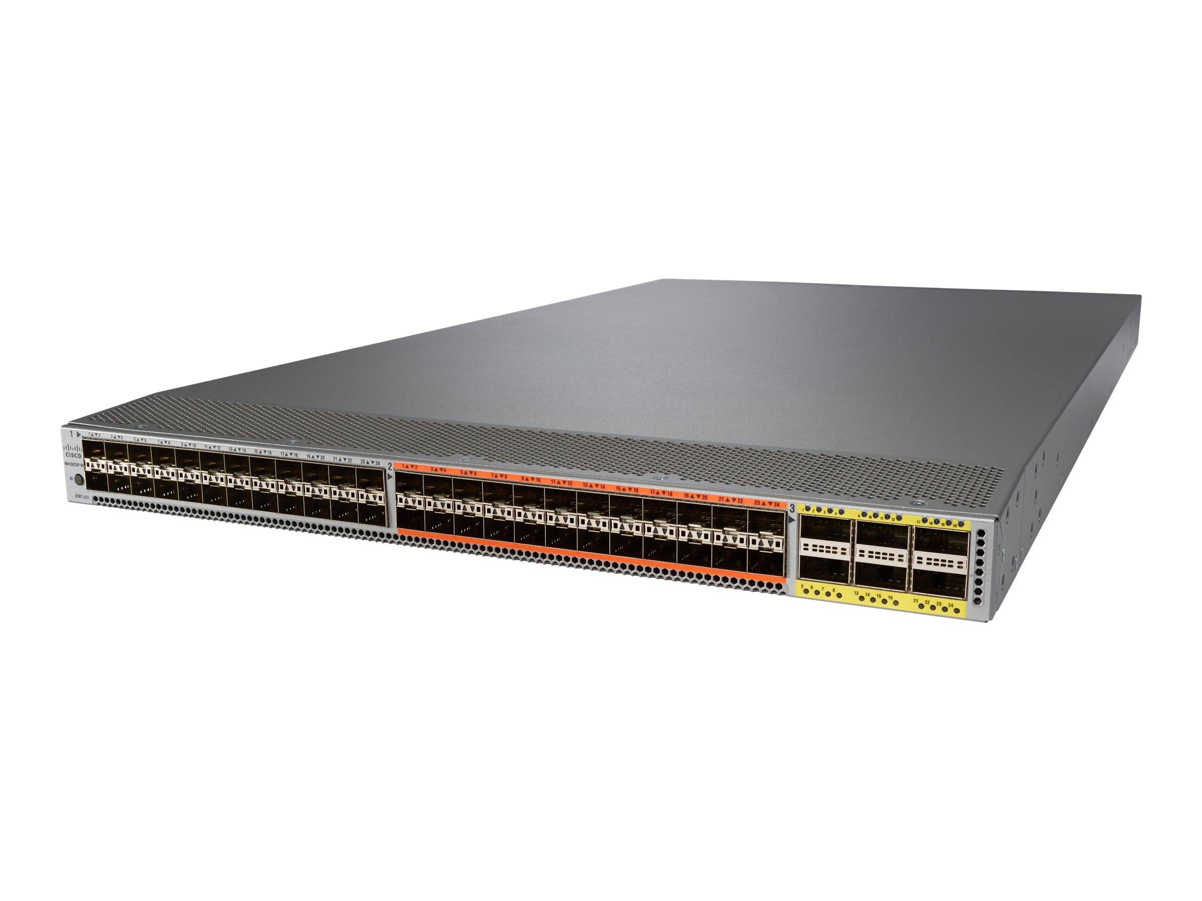 Cisco Nexus 5672UP-16G - Switch - L3 - managed - 24 x 1 Gigabit / 10 Gigabit SFP+ + 24 x combo 1 Gigabit / 10Gb Ethernet / 2/4/8/16Gb Fibre Channel