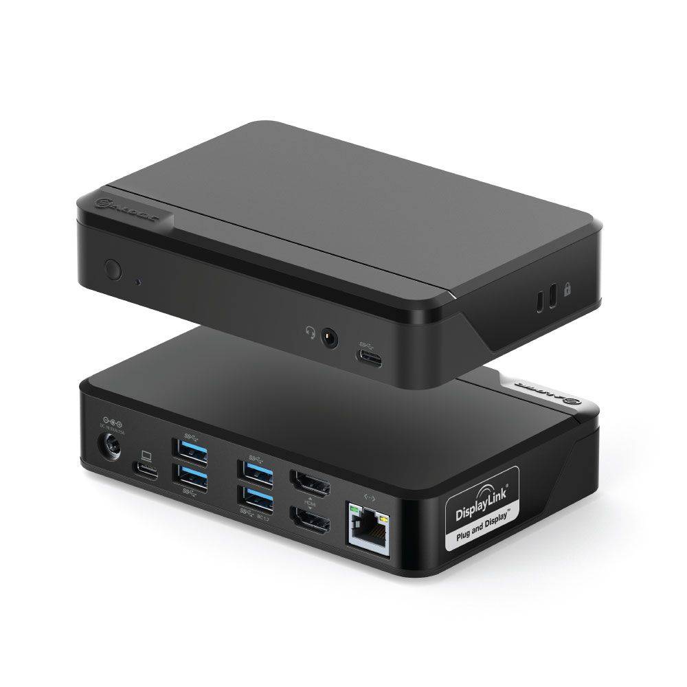 Dockingstation Universal Twin HD USB-C und USB-A Schwarz