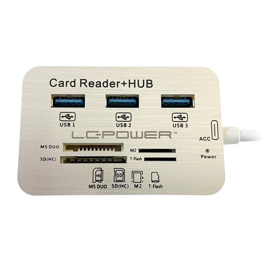 LC Power LC-HUB-C-CR - Hub - 3 x SuperSpeed USB 3.0