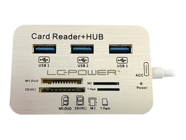 LC Power LC-HUB-C-CR - Hub - 3 x SuperSpeed USB 3.0