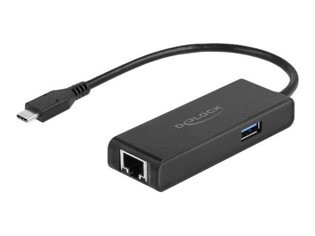 Delock - Netzwerkadapter - USB-C 3.2 Gen 1 - 2.5GBase-T x 1 + USB 3.2 Gen 1 x 1