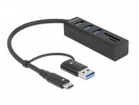 Delock - Hub - 3 x USB 3.2 Gen 1 + 1 x USB-C 3.2 Gen 1