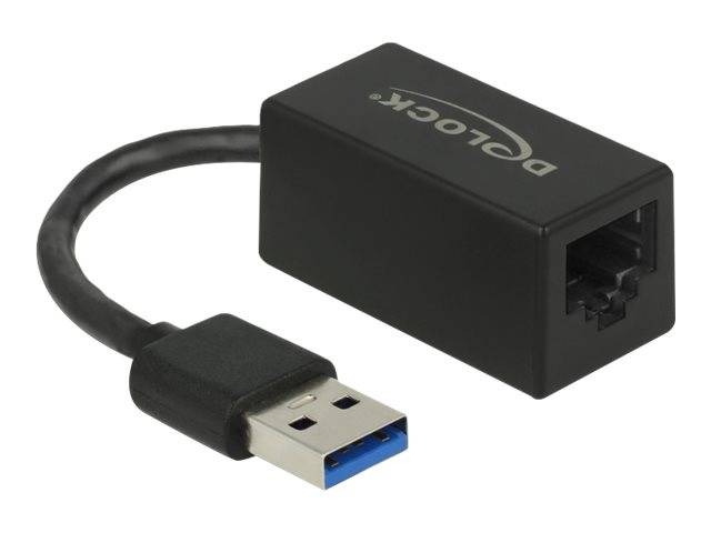 Delock Netzwerkadapter - USB 3.2 Gen 1 - Gigabit Ethernet x 1 - Schwarz