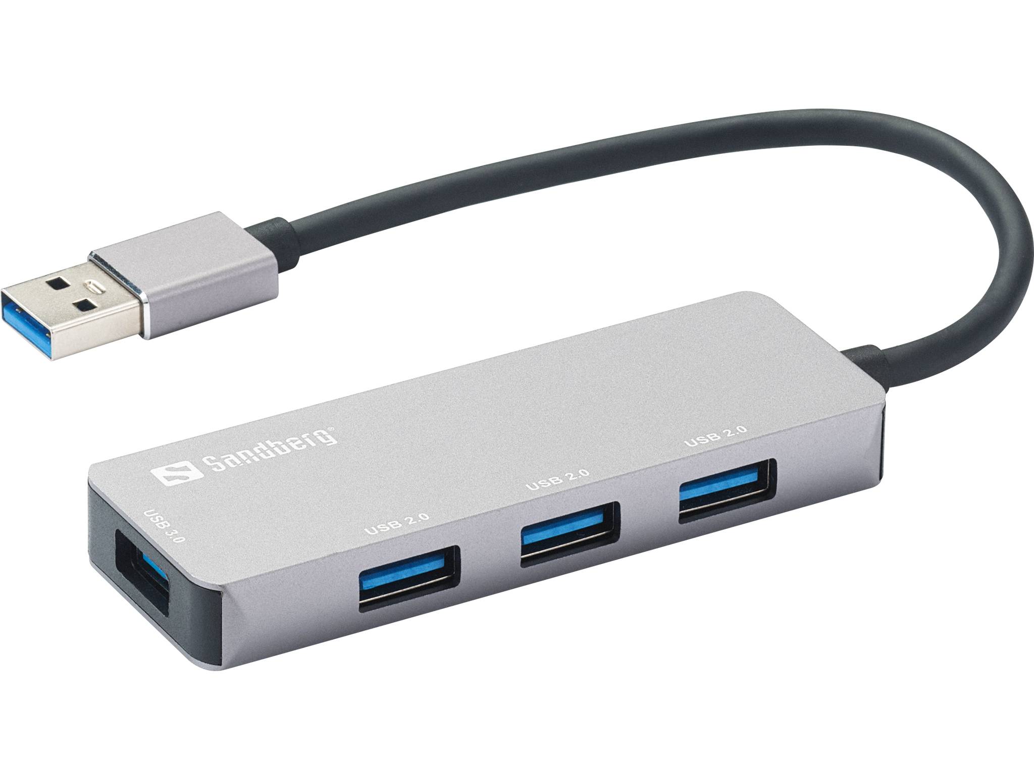 SANDBERG Hub - 1 x SuperSpeed USB 3.0 + 3 x USB 2.0