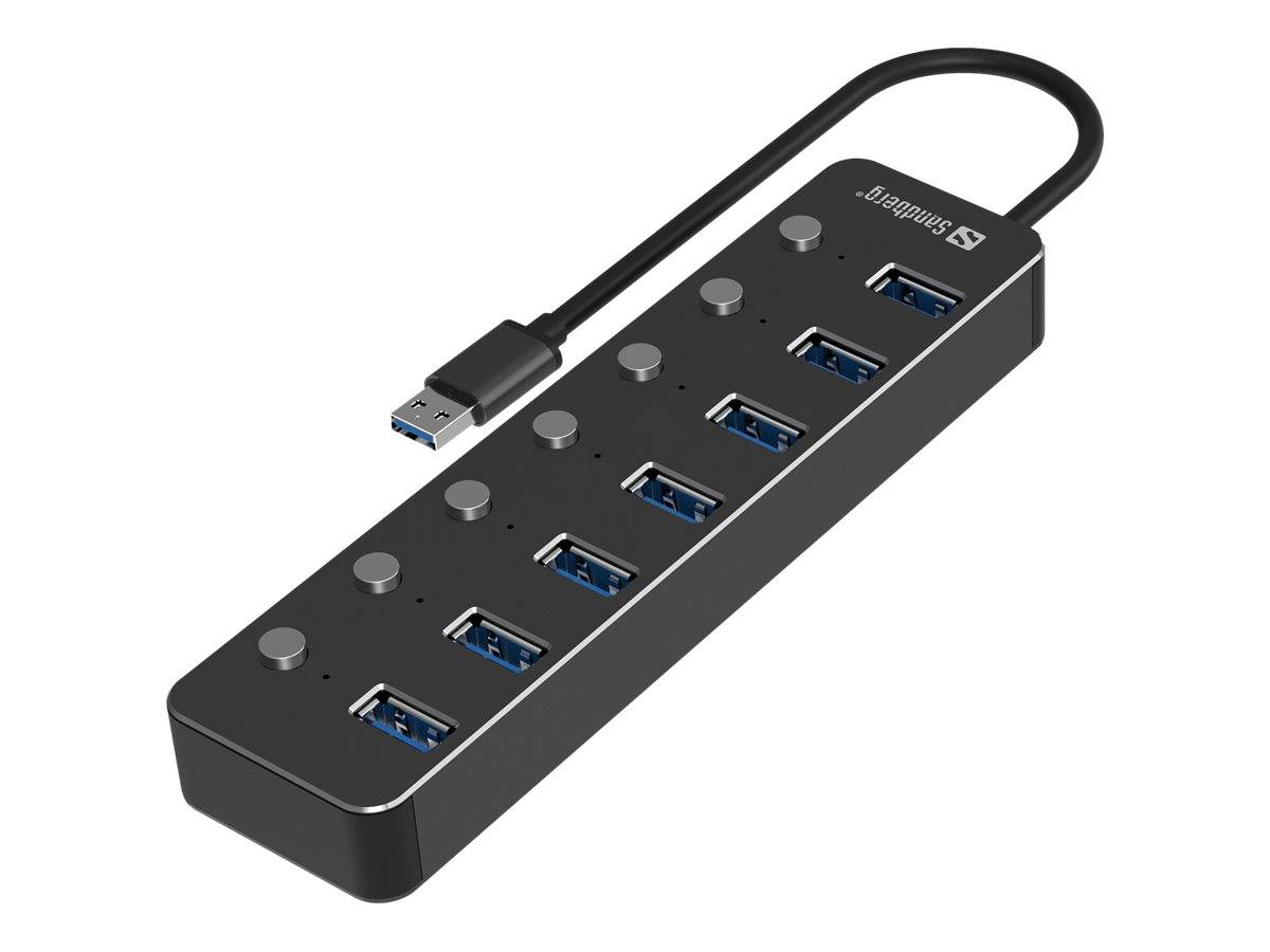 Sandberg - Hub - 7 x SuperSpeed USB 3.0 - Desktop