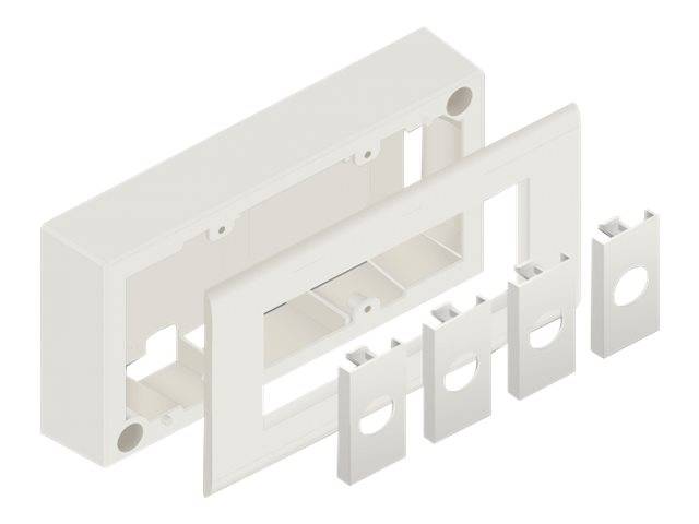 Delock - Easy 45 - Aufputzbox - 4 modules - weiß