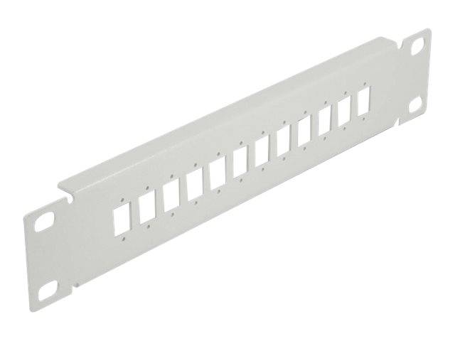Delock - Patchpanel (Blindblech) - Rack montierbar - Grau - 1U - 25.4 cm (10")