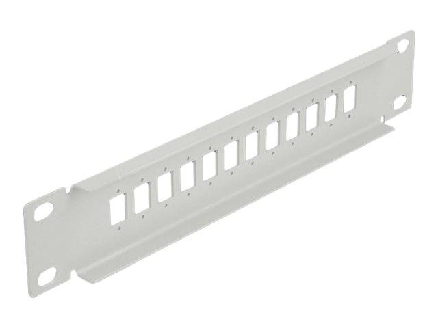 Delock - Patchpanel (Blindblech) - Rack montierbar - Grau - 1U - 25.4 cm (10")