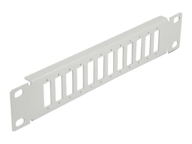 Delock - Patchpanel (Blindblech) - Rack montierbar - Grau - 1U - 25.4 cm (10")
