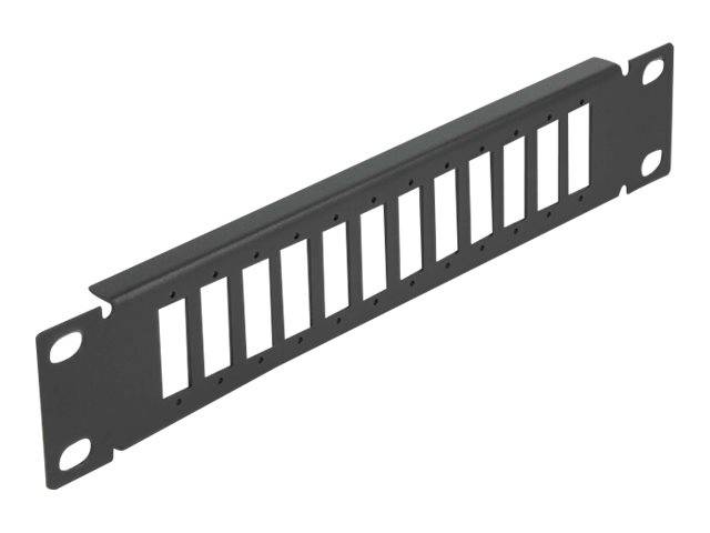 Delock - Patchpanel (Blindblech) - Schwarz - 1U - 25.4 cm (10")
