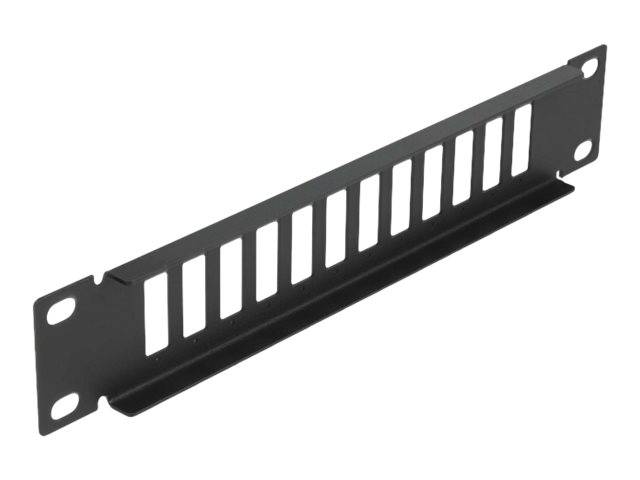 Delock - Patchpanel (Blindblech) - Schwarz - 1U - 25.4 cm (10")