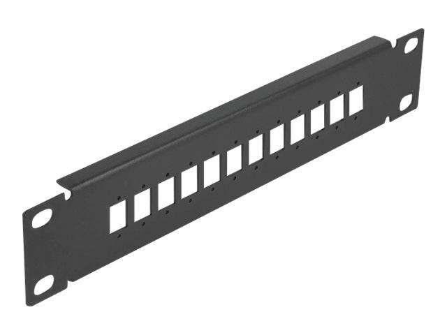 Delock - Patchpanel (Blindblech) - Schwarz - 1U - 25.4 cm (10"")