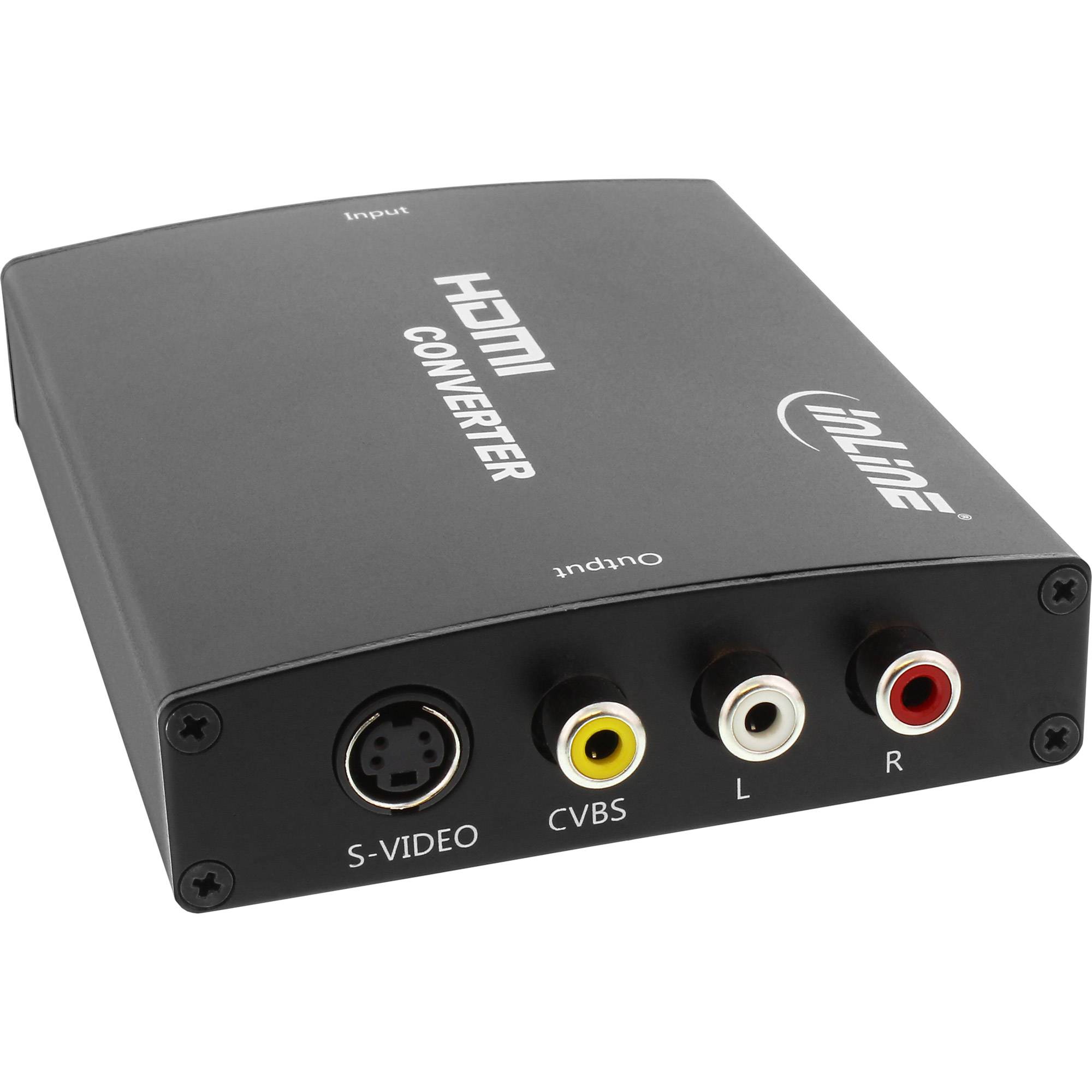 INLINE - Konverter HDMI zu Composite/S-Video - mit Audio