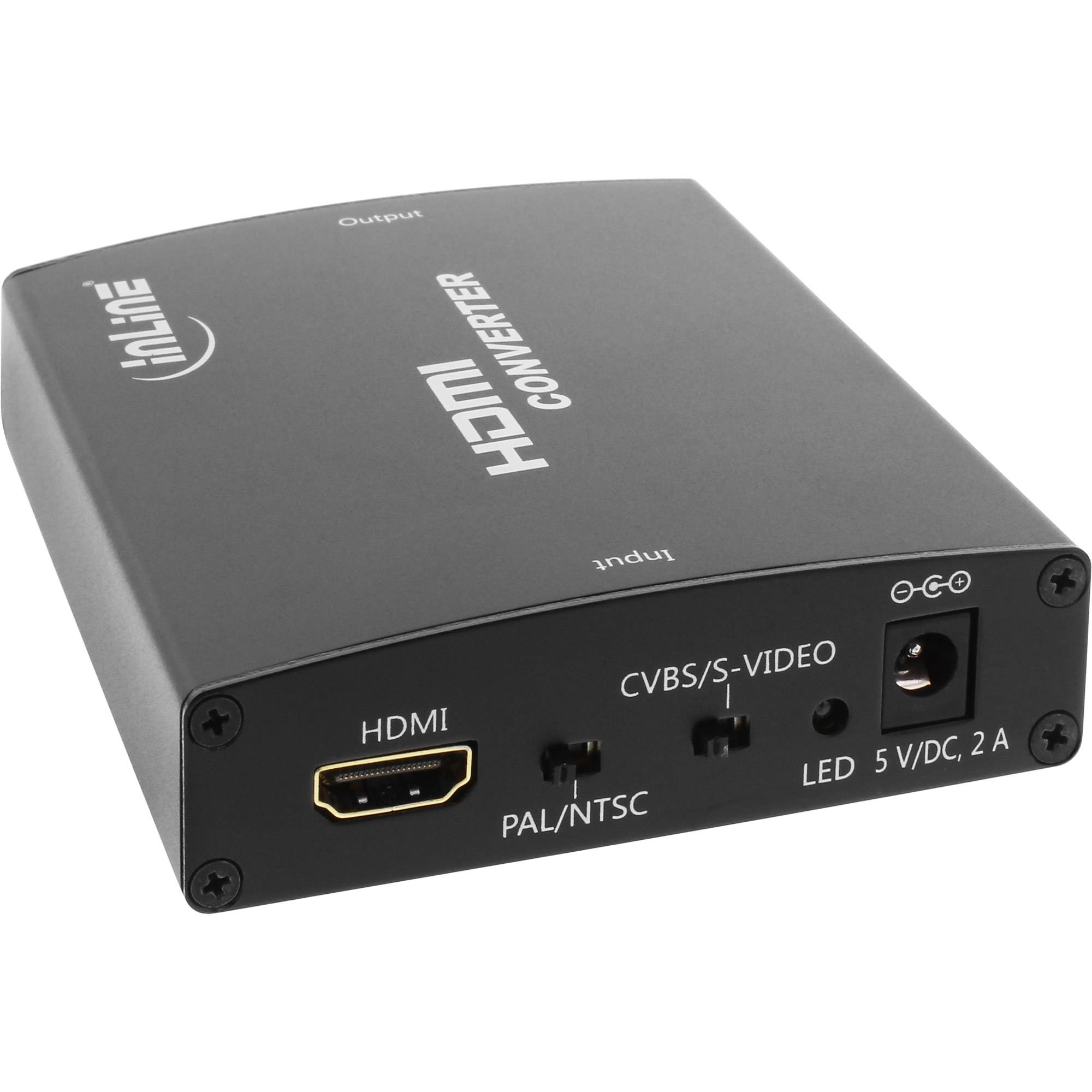 INLINE - Konverter HDMI zu Composite/S-Video - mit Audio