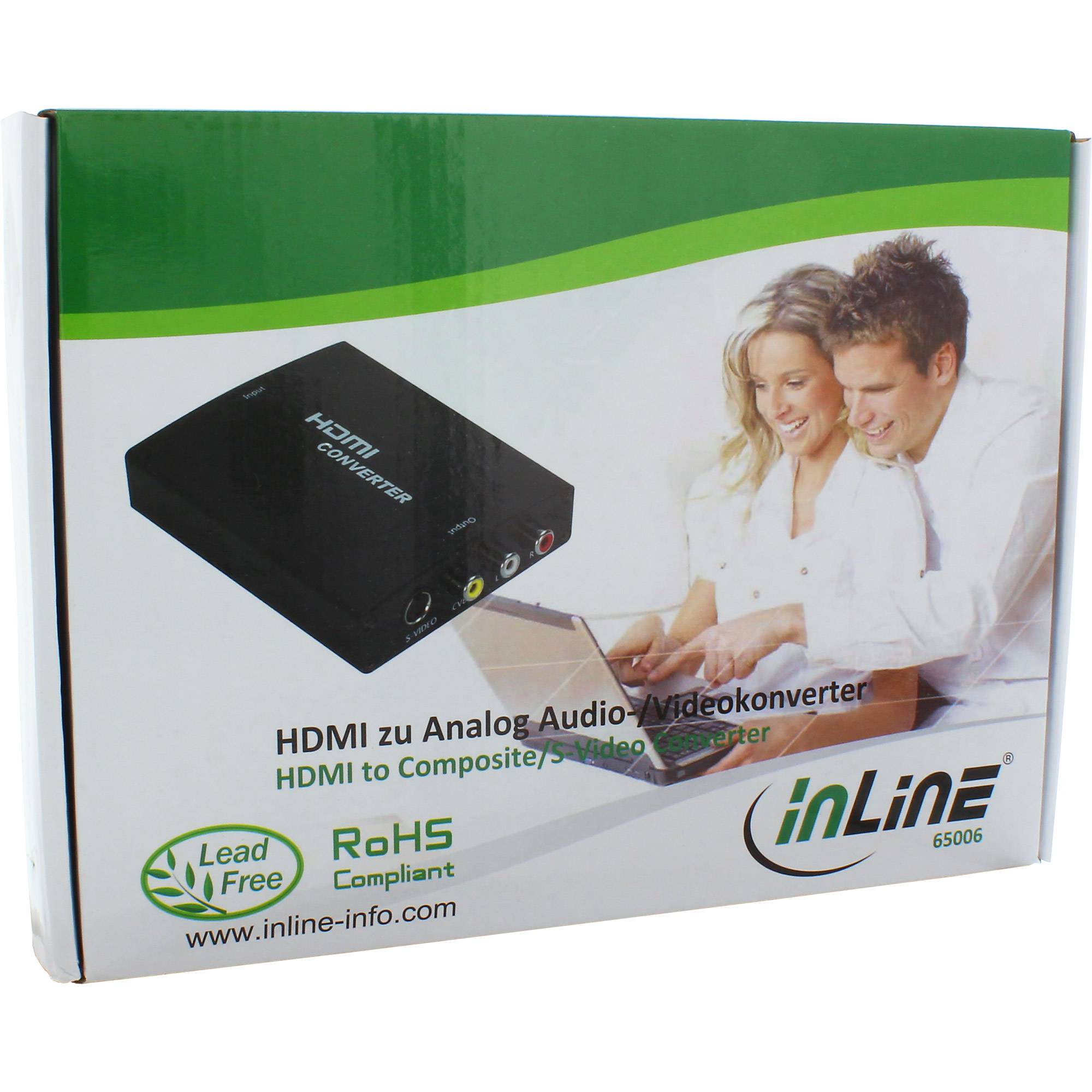 INLINE - Konverter HDMI zu Composite/S-Video - mit Audio