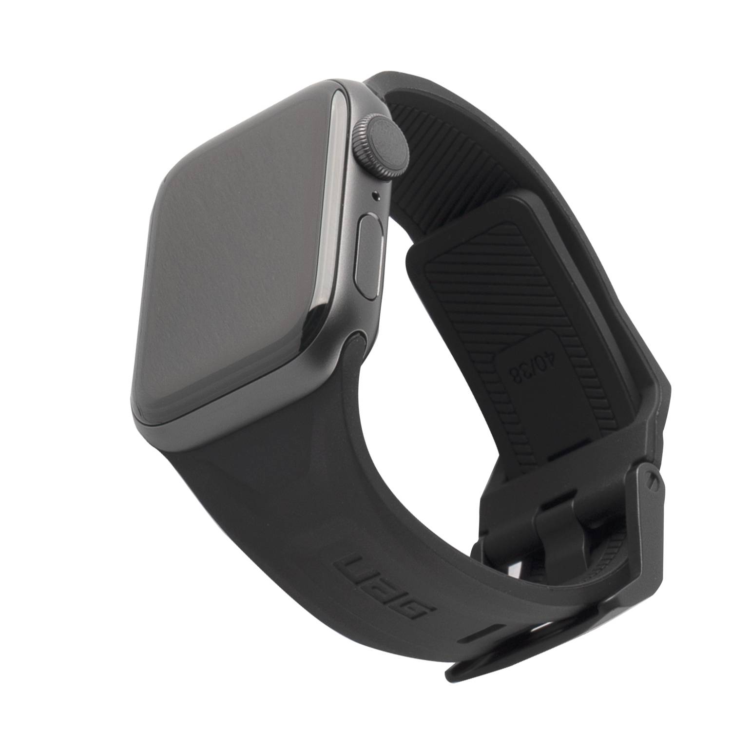 Urban Armor Gear Scout, Band, Schwarz, Apple, Watch 44/42, Silikon, Schwarz