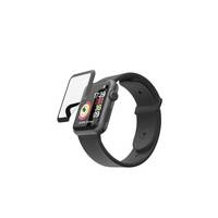 Hama Essential Line "Hiflex" - Bildschirmschutz für Smartwatch - Folie - Rahmenfarbe schwarz - für Apple Watch (41 mm)