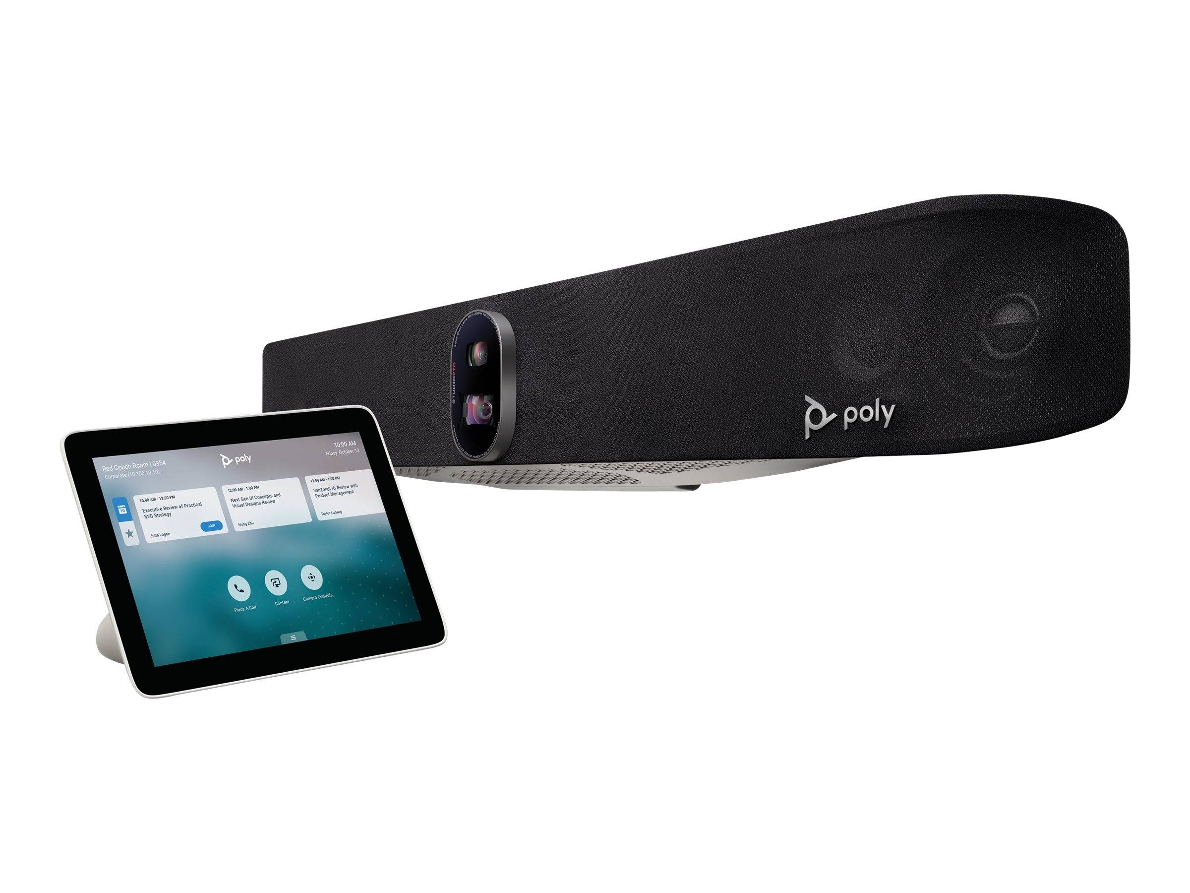 Poly Studio X70 - Kit für Videokonferenzen (Touchscreen-Konsole, Videoleiste)
