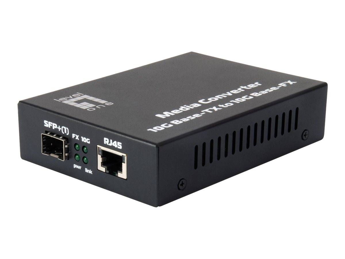 LevelOne GVT-0500 - Medienkonverter - 10GbE - 10GBase-X, 10GBase-T, CWDM, DWDM