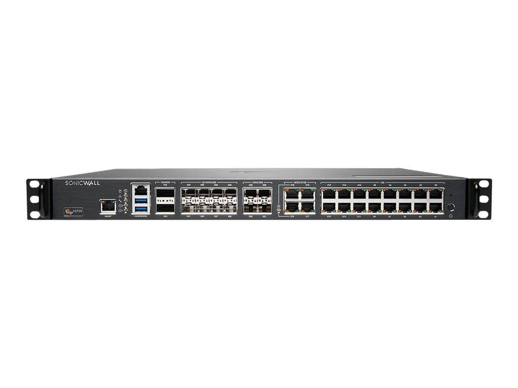 SonicWall NSsp 10700 - Sicherheitsgerät - 40 Gigabit LAN, 100 Gigabit Ethernet, 5 GigE, 2.5 GigE, 25 Gigabit LAN
