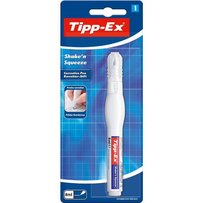 Tipp-Ex Korrekturstift "Shake'n Squeeze", weiß, Blister