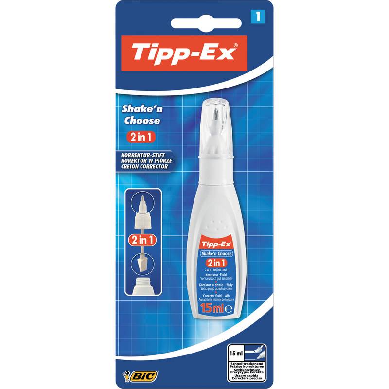 Tipp-Ex Korrekturflüssigkeit "Shake'n Choose", Blister
