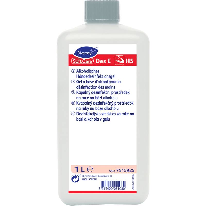 Soft Care Händedesinfektion Des E H5, Flasche, 1 Liter