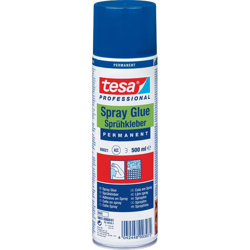 tesa Sprühkleber PERMANENT, 500 ml, Farbe: beige