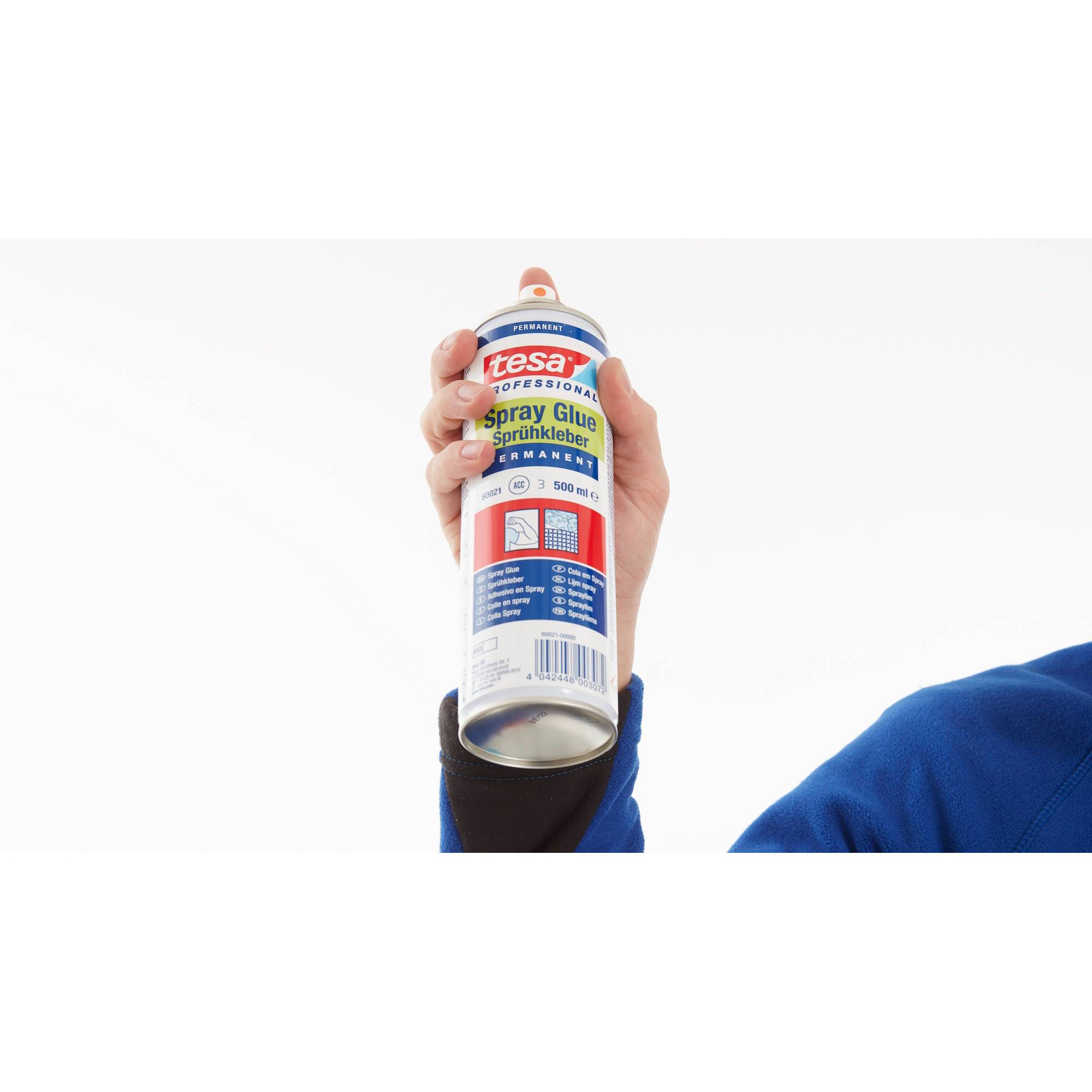 TESA 60021-00000, Flüssigkeit, Spritzkleber, 500 ml, Karton, Keramik, Stoff, Glas, Leder, Metall, Papier, Kunststoff, Po